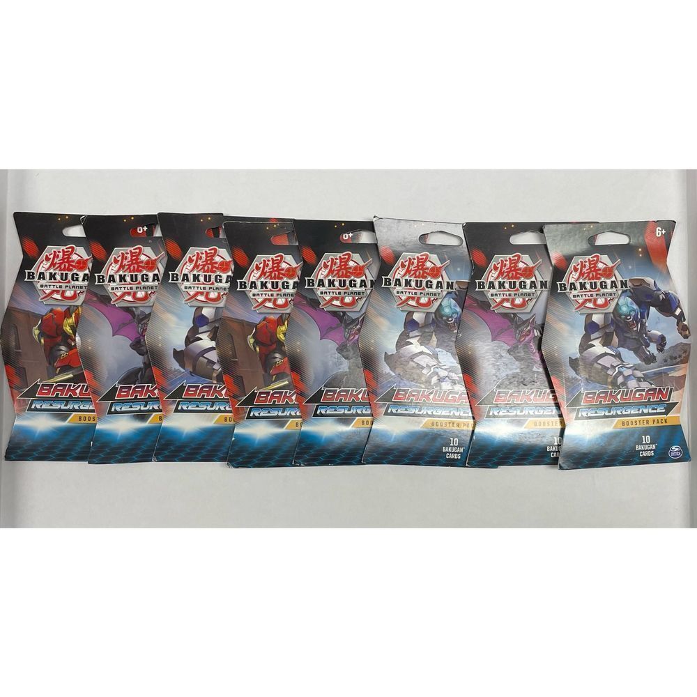New Bakugan Battle Planet Resurgence‎ Booster Packs-8 Packs Sealed